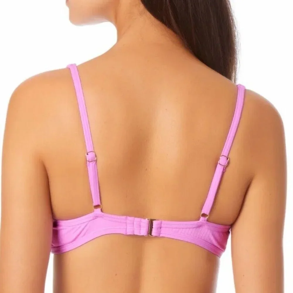 California Waves Bralette Bikini Top Orchid - Picture 8 of 9